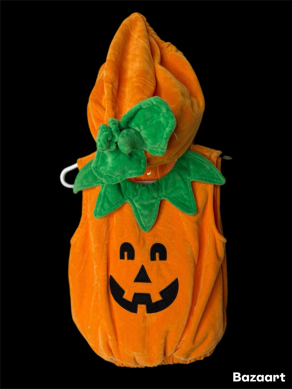 Baby Pumpkin Costume with hat Orange Jack-O'-Lantern Outfit 0-6 months